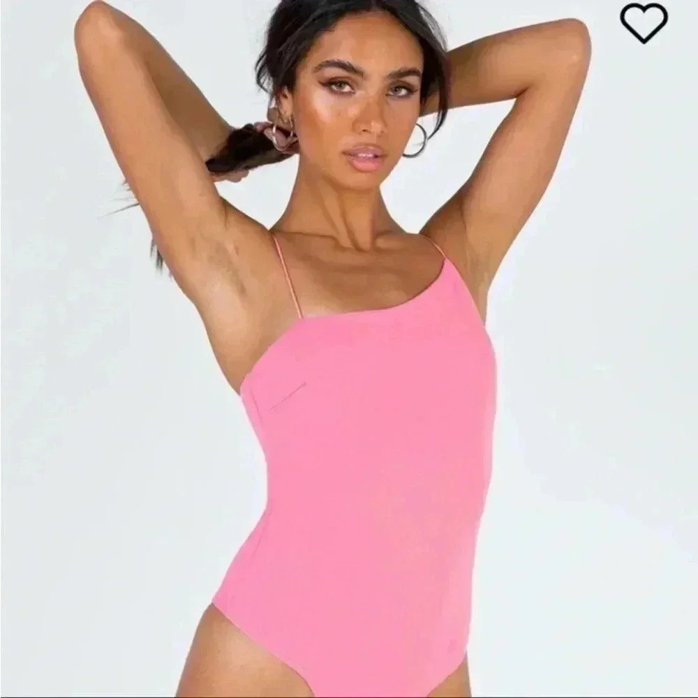 Princess Polly pink top bodysuit